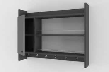 Nivillac Krydderhylle 85x15 cm - Grå - Oppbevaring - Hyller - Oppbevaringshylle - Krydderhylle & krydderstativ
