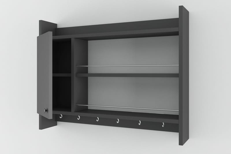 Nivillac Krydderhylle 85x15 cm - Grå - Oppbevaring - Hyller - Oppbevaringshylle - Krydderhylle & krydderstativ