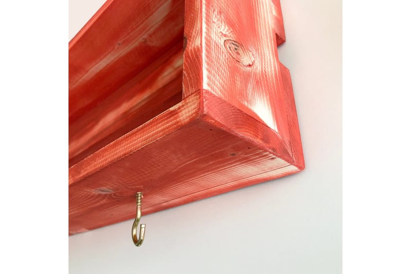 Raniye Krydderhylle 70x10 cm - Rød - Oppbevaring - Hyller - Oppbevaringshylle - Krydderhylle & krydderstativ