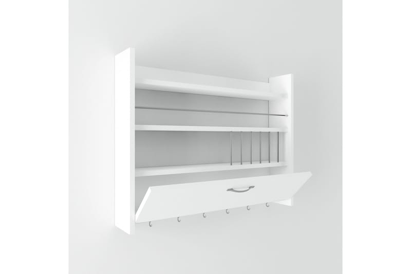 Rovdane Krydderhylle 85x15 cm - Ekstra Hvit - Oppbevaring - Hyller - Oppbevaringshylle - Krydderhylle & krydderstativ