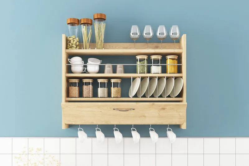 Rovdane Krydderhylle 85x15 cm - tre/natur - Oppbevaring - Hyller - Oppbevaringshylle - Krydderhylle & krydderstativ