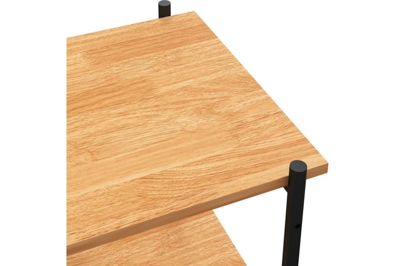 3-etasjers hylleenhet svart og eik 80x40x92 cm - Svart - Oppbevaring - Hyller - Oppbevaringshylle - Lagerhylle