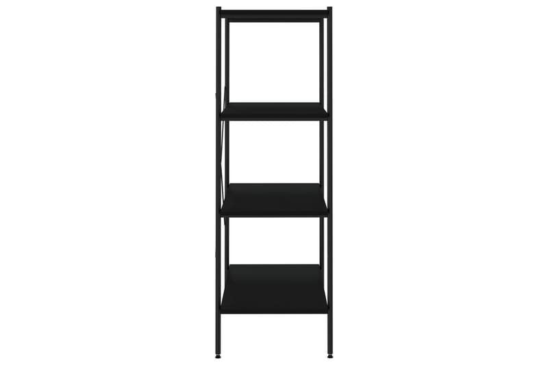 4-etasjers hylleenhet svart 80x40x130 cm - Svart - Oppbevaring - Hyller - Oppbevaringshylle - Lagerhylle