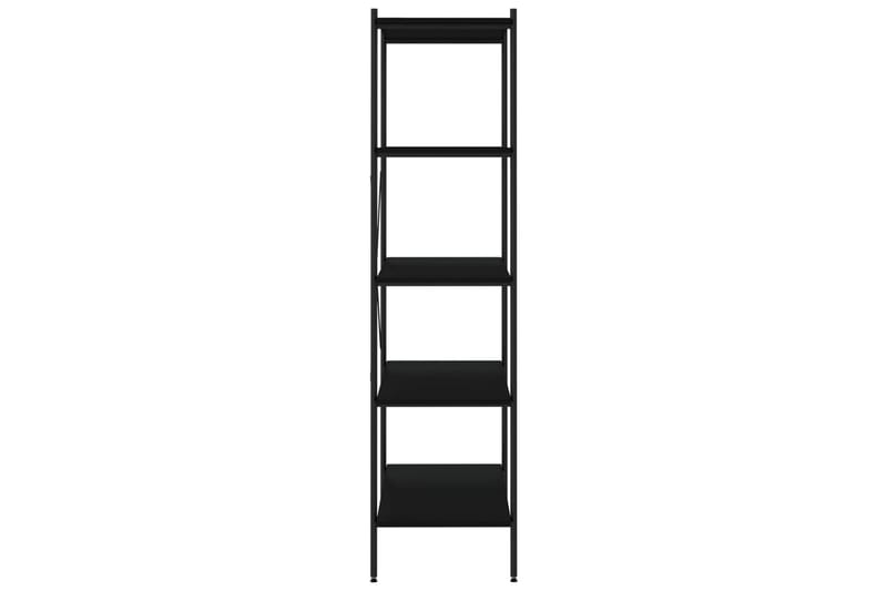 5-etasjers hylleenhet svart 80x40x163 cm - Svart - Oppbevaring - Hyller - Oppbevaringshylle - Lagerhylle
