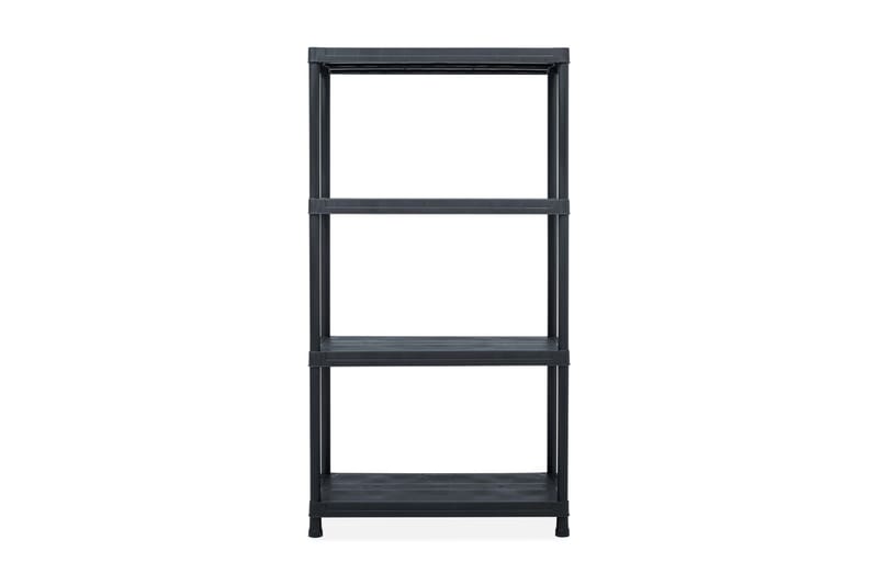 Oppbevaringshylle 2 stk svart 60x30x138 cm plast - Oppbevaring - Hyller - Oppbevaringshylle - Lagerhylle