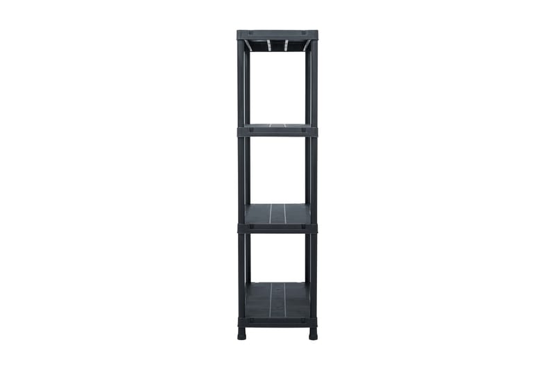 Oppbevaringshylle 2 stk svart 60x30x138 cm plast - Oppbevaring - Hyller - Oppbevaringshylle - Lagerhylle