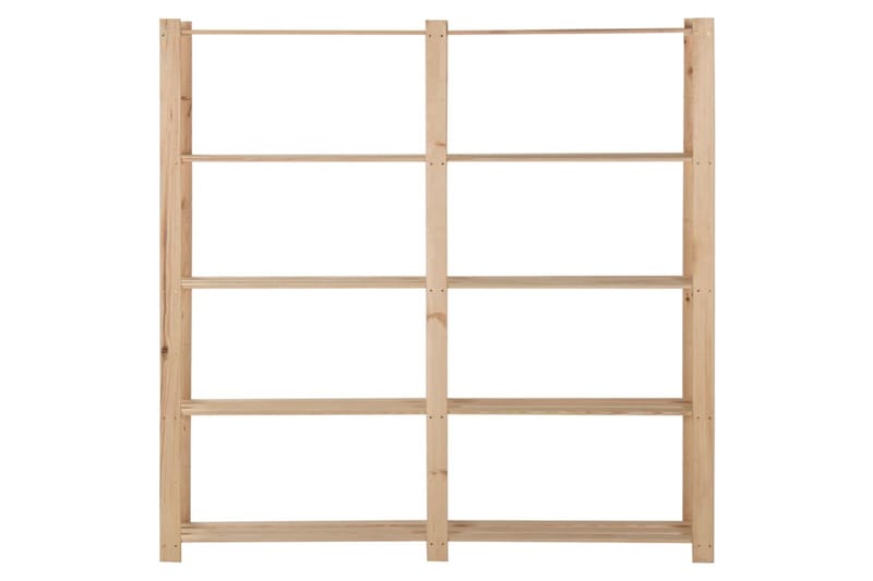 Oppbevaringshylle 5 etasjer 170x28,5x170 cm heltre furu - Brun - Oppbevaring - Hyller - Oppbevaringshylle - Lagerhylle