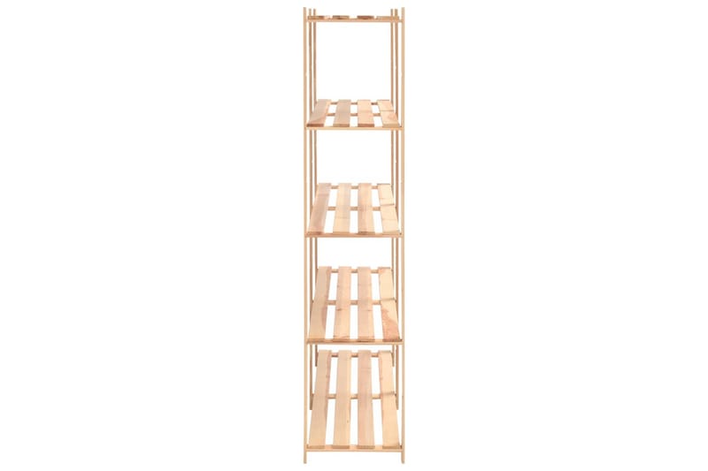 Oppbevaringshylle 5 etasjer 170x38x170cm heltre furu 500 kg - Beige - Oppbevaring - Hyller - Oppbevaringshylle - Lagerhylle