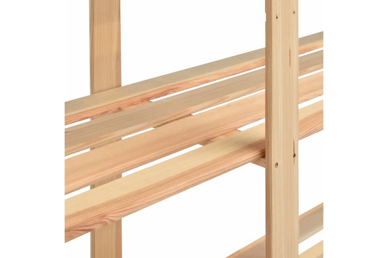 Oppbevaringshylle 5 etasjer 170x38x170cm heltre furu 500 kg - Beige - Oppbevaring - Hyller - Oppbevaringshylle - Lagerhylle