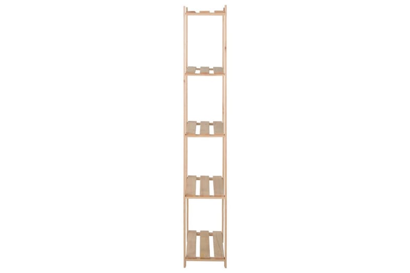 Oppbevaringshylle 5 etasjer 80x28,5x170 cm heltre furu - Brun - Oppbevaring - Hyller - Oppbevaringshylle - Lagerhylle