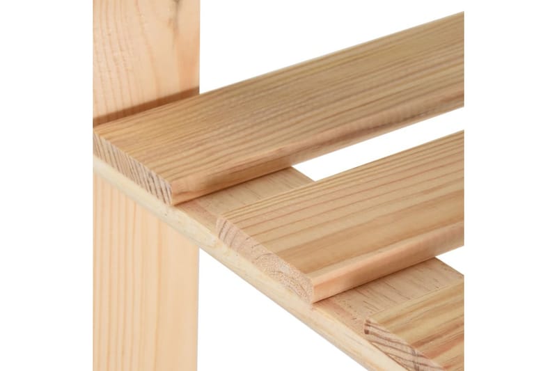 Oppbevaringshylle 5 etasjer 80x28,5x170 cm heltre furu - Brun - Oppbevaring - Hyller - Oppbevaringshylle - Lagerhylle