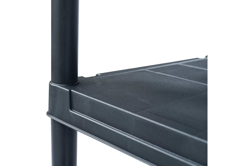 Oppbevaringshylle 5 stk svart 125 kg 60x30x180 cm plast - Oppbevaring - Hyller - Oppbevaringshylle - Lagerhylle