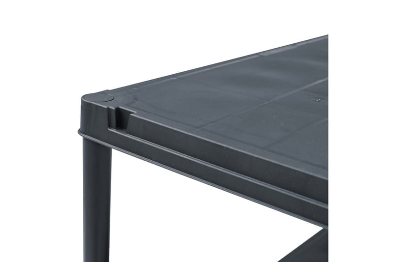 Oppbevaringshylle 5 stk svart 125 kg 60x30x180 cm plast - Oppbevaring - Hyller - Oppbevaringshylle - Lagerhylle