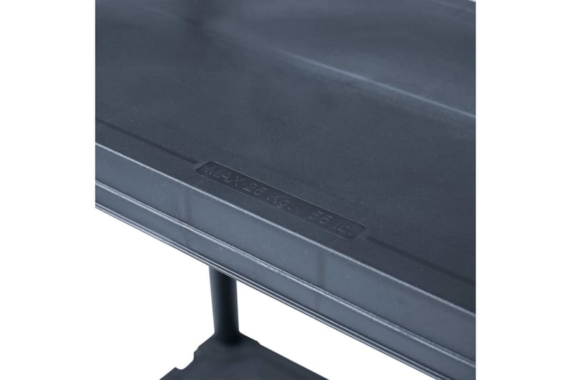 Oppbevaringshylle 5 stk svart 125 kg 60x30x180 cm plast - Oppbevaring - Hyller - Oppbevaringshylle - Lagerhylle