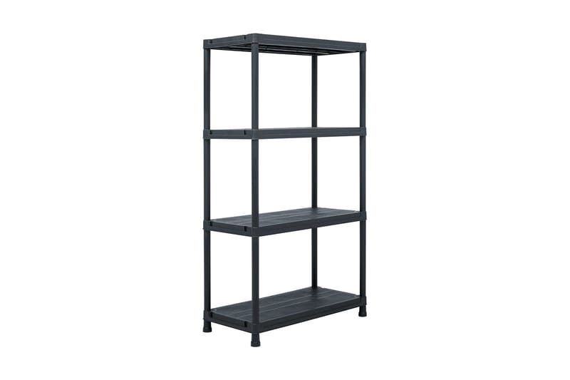 Oppbevaringshylle 5 stk svart 60x30x138 cm plast - Oppbevaring - Hyller - Oppbevaringshylle - Lagerhylle