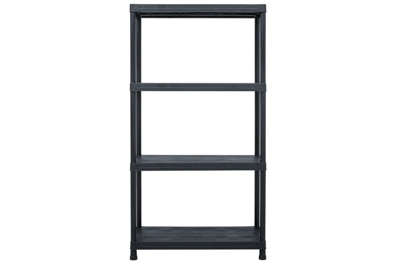 Oppbevaringshylle 5 stk svart 60x30x138 cm plast - Oppbevaring - Hyller - Oppbevaringshylle - Lagerhylle