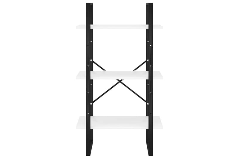 Oppbevaringshylle hvit 60x30x105 cm sponplate og metall - Hvit - Oppbevaring - Hyller - Oppbevaringshylle - Lagerhylle