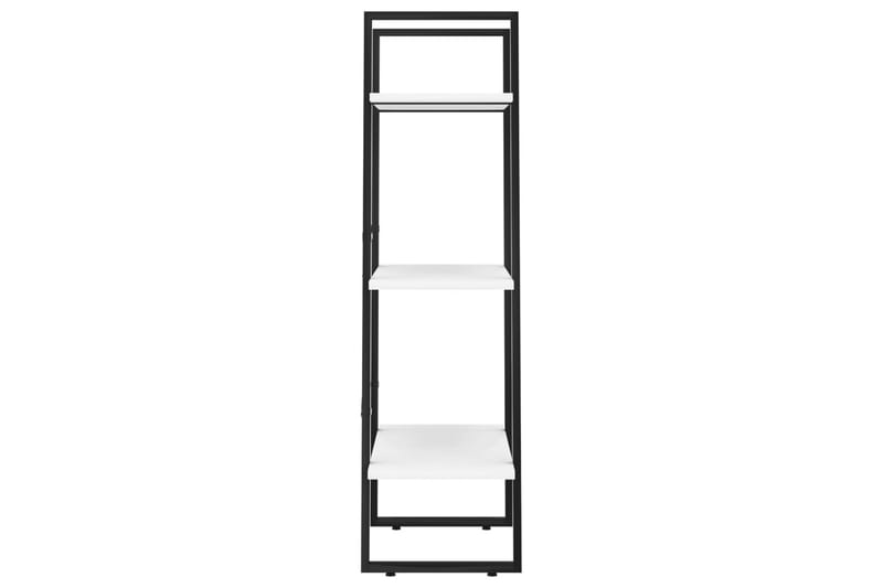 Oppbevaringshylle hvit 60x30x105 cm sponplate og metall - Hvit - Oppbevaring - Hyller - Oppbevaringshylle - Lagerhylle
