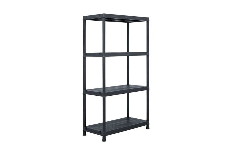 Oppbevaringshylle svart 100 kg 60x30x138 cm plast - Oppbevaring - Hyller - Oppbevaringshylle - Lagerhylle
