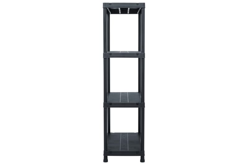Oppbevaringshylle svart 100 kg 60x30x138 cm plast - Oppbevaring - Hyller - Oppbevaringshylle - Lagerhylle