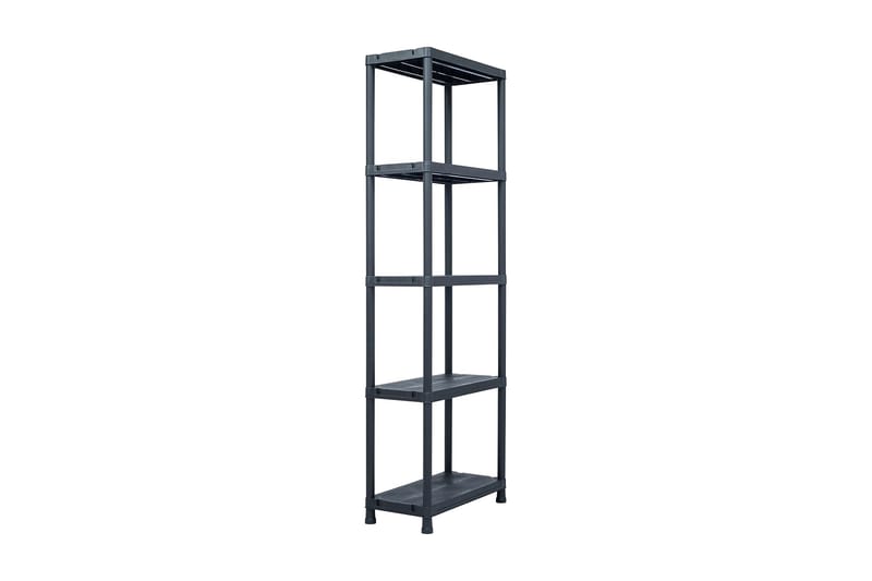 Oppbevaringshylle svart 125 kg 60x30x180 cm plast - Oppbevaring - Hyller - Oppbevaringshylle - Lagerhylle