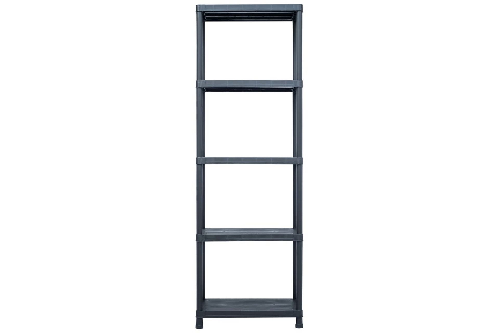 Oppbevaringshylle svart 125 kg 60x30x180 cm plast - Oppbevaring - Hyller - Oppbevaringshylle - Lagerhylle