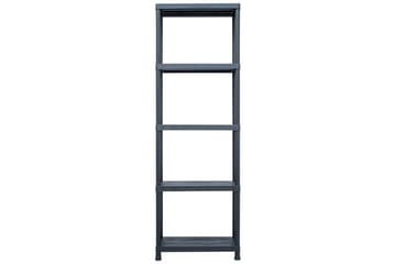 Oppbevaringshylle svart 125 kg 60x30x180 cm plast - Oppbevaring - Hyller - Oppbevaringshylle - Lagerhylle