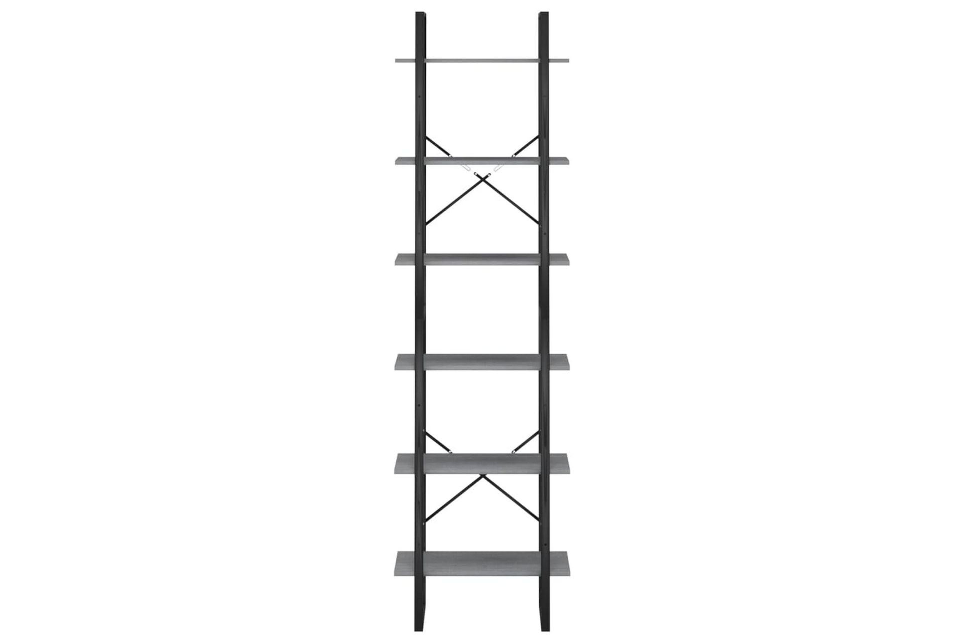 Oppbevaringshyller 2 stk grå 60x30x210 cm heltre furu - Grå - Oppbevaring - Hyller - Oppbevaringshylle - Lagerhylle