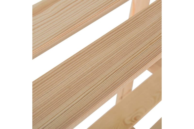 Oppbevaringshylle 3 etasjer 60x28,5x90 cm heltre furu - Brun - Oppbevaring - Hyller - Oppbevaringshylle - Lagerhylle