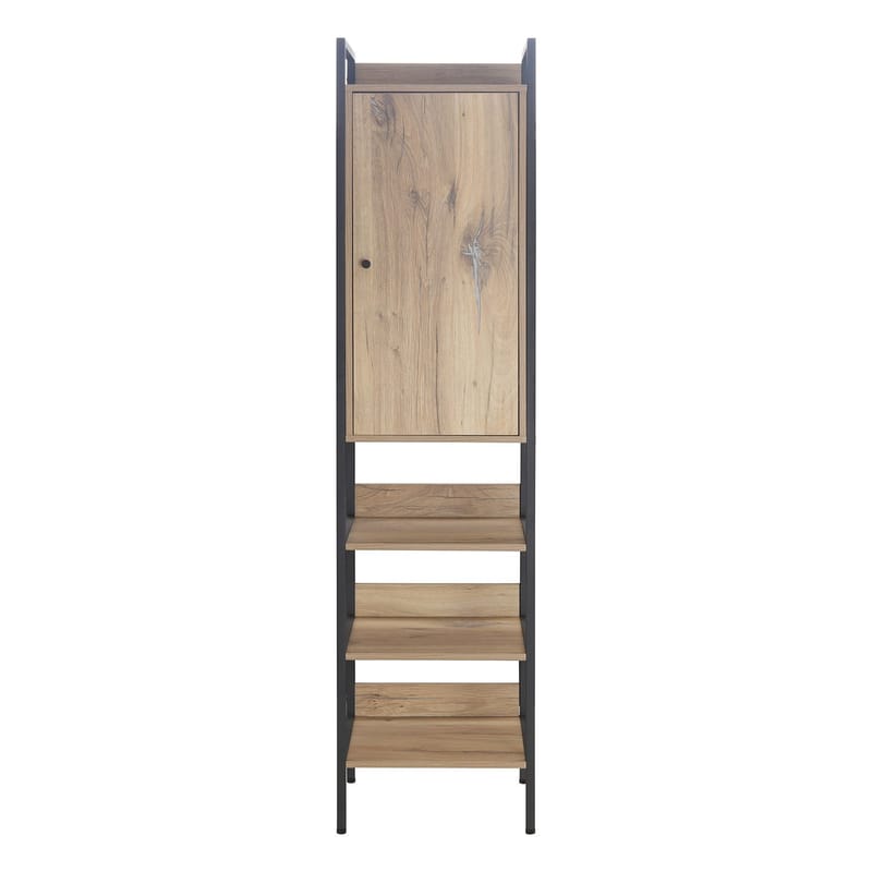 Vinstativ Bjeldor Rustic melamin 44x40x180 cm - brun - Oppbevaring - Hyller - Oppbevaringshylle - Vinstativ & vinhylle