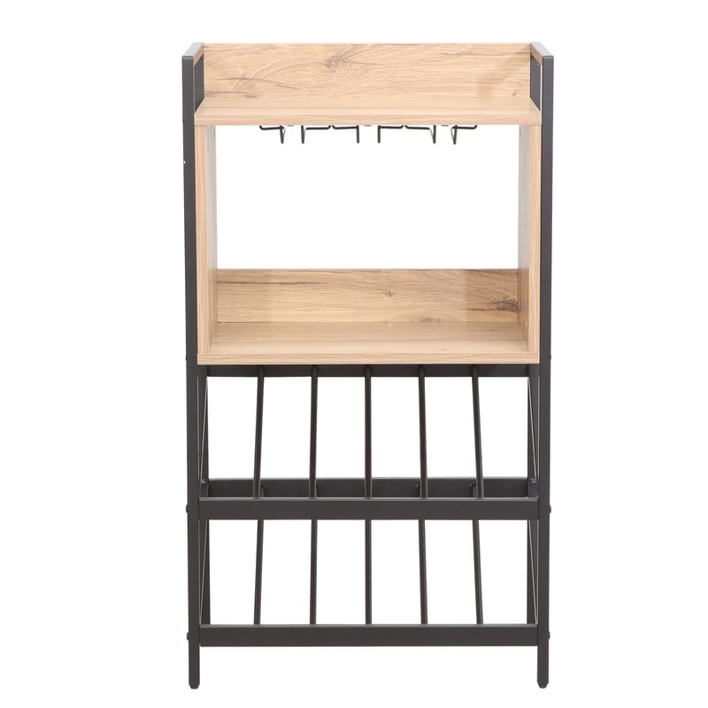 Vinstativ Bjeldor Rustic melamin 51x30x90 cm - rustikk - Oppbevaring - Hyller - Oppbevaringshylle - Vinstativ & vinhylle