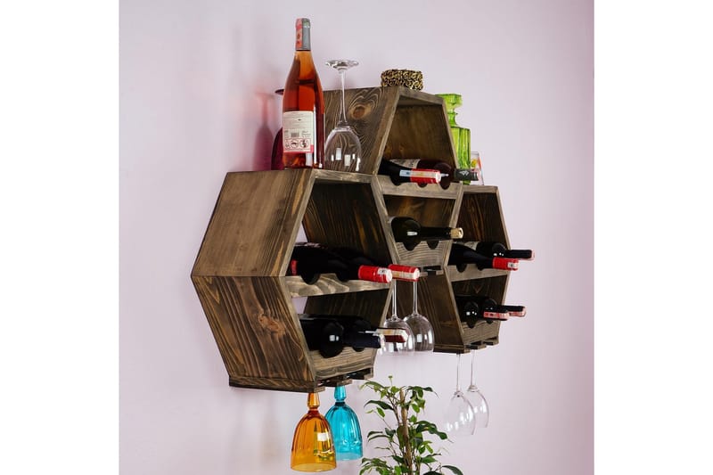 Almaden vinstativ 42x20 cm - Natur - Oppbevaring - Hyller - Oppbevaringshylle - Vinstativ & vinhylle