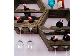 Almaden vinstativ 42x20 cm - Natur - Oppbevaring - Hyller - Oppbevaringshylle - Vinstativ & vinhylle