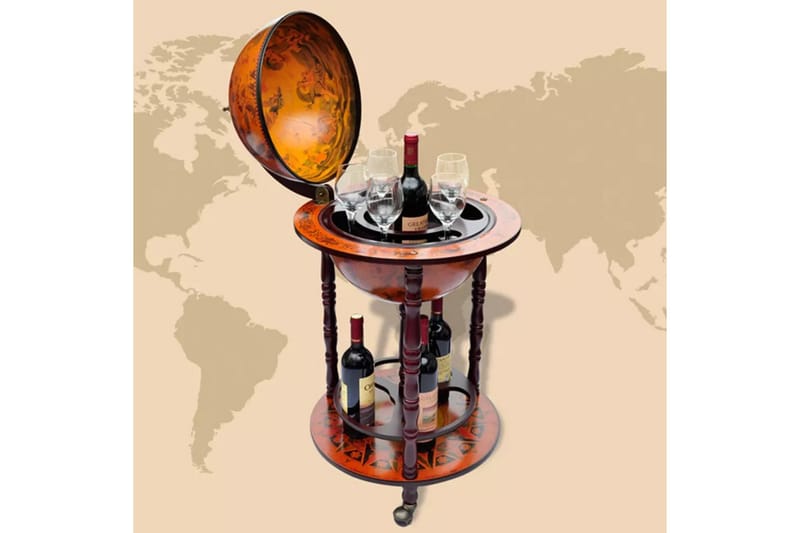 Barstativ globus heltre eukalyptus - Oppbevaring - Hyller - Oppbevaringshylle - Vinstativ & vinhylle