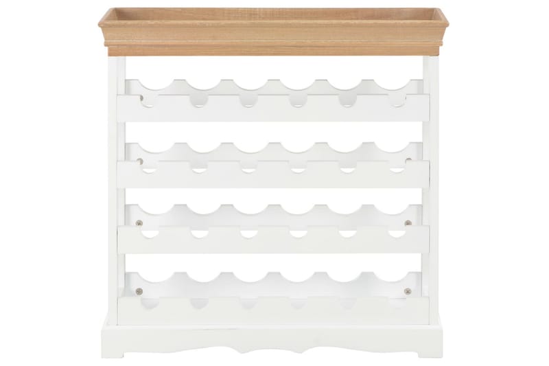 Vinhylle hvit 70x22,5x70,5 cm MDF - Oppbevaring - Hyller - Oppbevaringshylle - Vinstativ & vinhylle