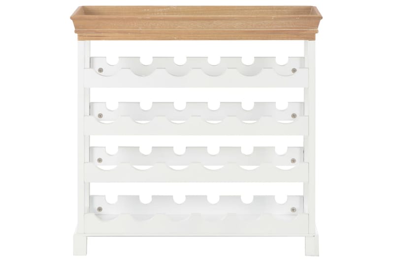 Vinhylle hvit 70x22,5x70,5 cm MDF - Oppbevaring - Hyller - Oppbevaringshylle - Vinstativ & vinhylle