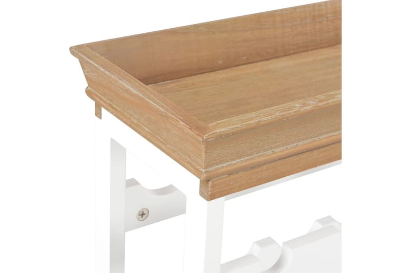 Vinhylle hvit 70x22,5x70,5 cm MDF - Oppbevaring - Hyller - Oppbevaringshylle - Vinstativ & vinhylle