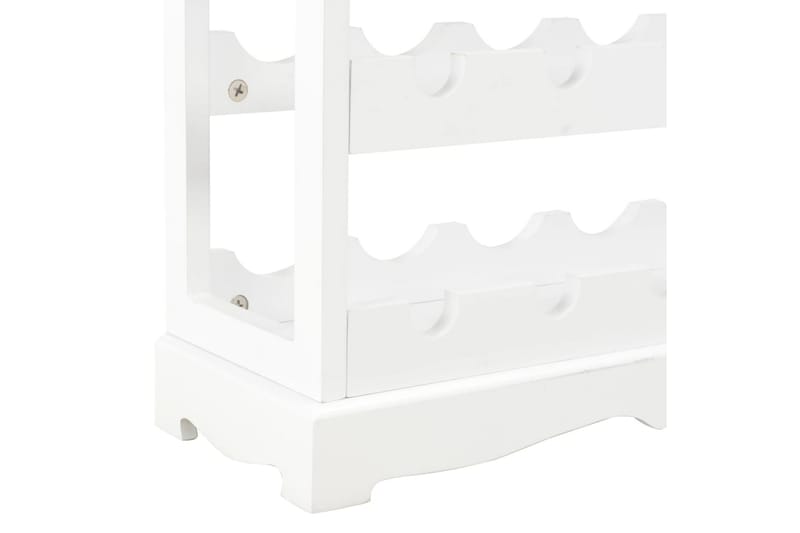 Vinhylle hvit 70x22,5x70,5 cm MDF - Oppbevaring - Hyller - Oppbevaringshylle - Vinstativ & vinhylle