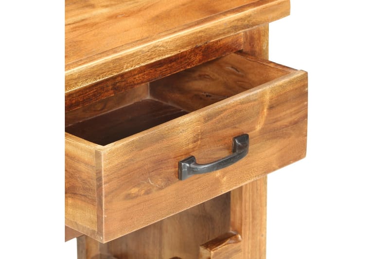 Vinskap 40x30x80 cm heltre akasie - Brun - Oppbevaring - Hyller - Oppbevaringshylle - Vinstativ & vinhylle