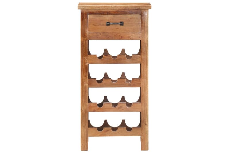 Vinskap 40x30x80 cm heltre akasie - Brun - Oppbevaring - Hyller - Oppbevaringshylle - Vinstativ & vinhylle
