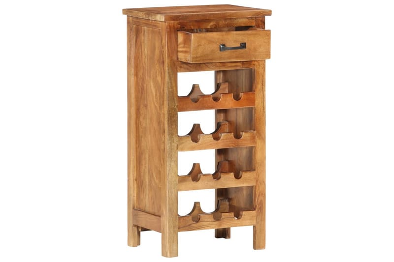 Vinskap 40x30x80 cm heltre akasie - Brun - Oppbevaring - Hyller - Oppbevaringshylle - Vinstativ & vinhylle