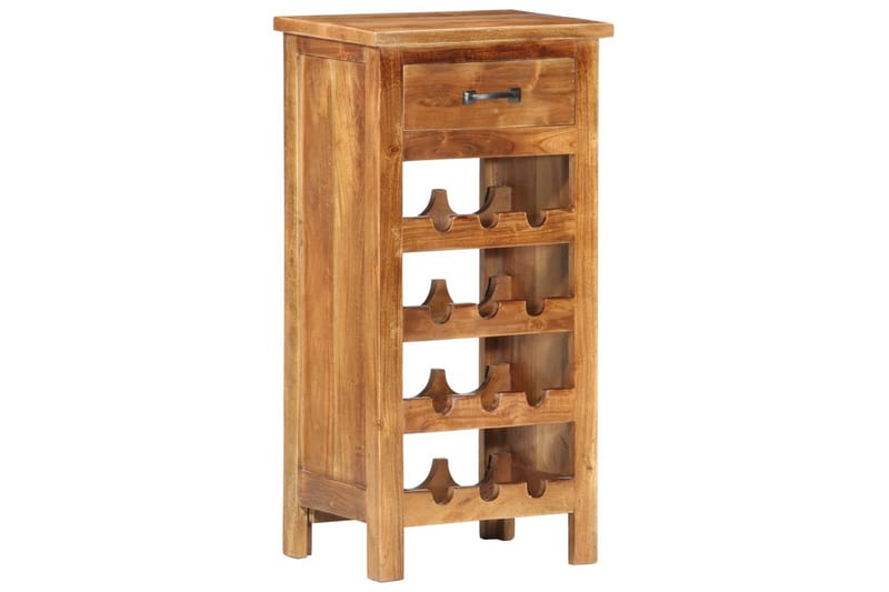 Vinskap 40x30x80 cm heltre akasie - Brun - Oppbevaring - Hyller - Oppbevaringshylle - Vinstativ & vinhylle