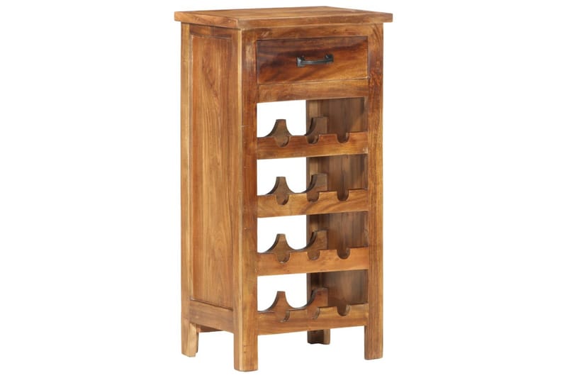 Vinskap 40x30x80 cm heltre akasie - Brun - Oppbevaring - Hyller - Oppbevaringshylle - Vinstativ & vinhylle