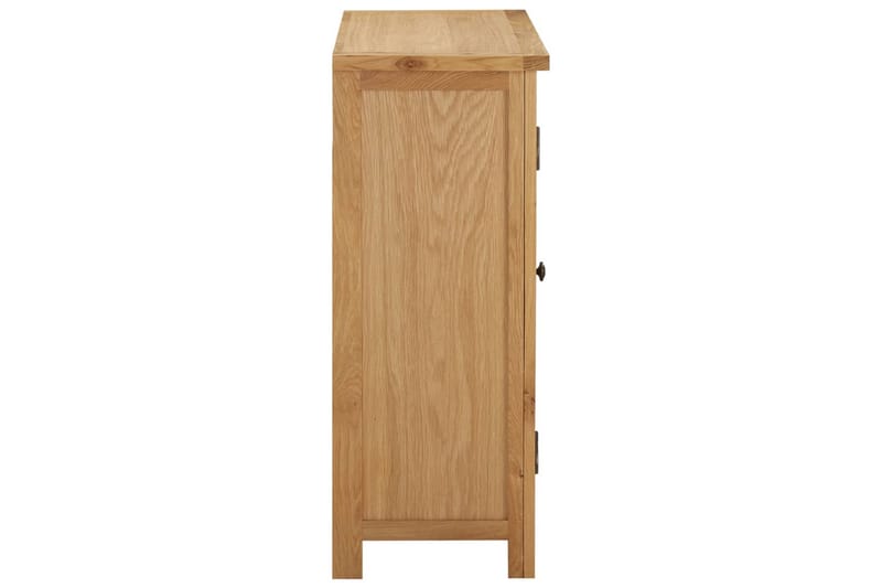 Vinskap for 11 flasker 80x32x80 cm heltre eik - Oppbevaring - Hyller - Oppbevaringshylle - Vinstativ & vinhylle