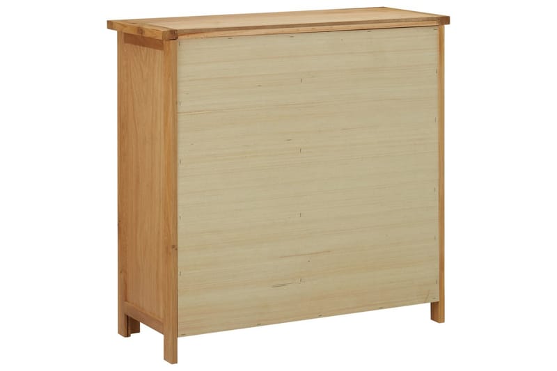 Vinskap for 11 flasker 80x32x80 cm heltre eik - Oppbevaring - Hyller - Oppbevaringshylle - Vinstativ & vinhylle