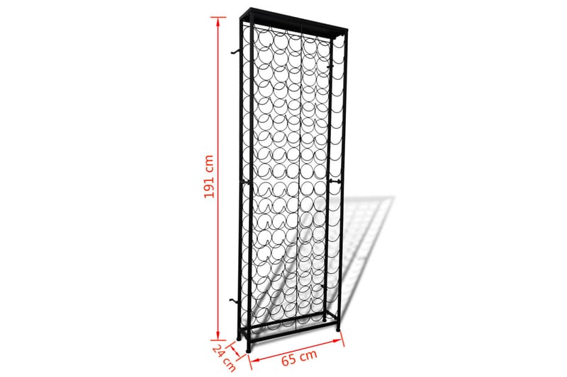 Vinstativ for 108 flasker metall - Oppbevaring - Hyller - Oppbevaringshylle - Vinstativ & vinhylle