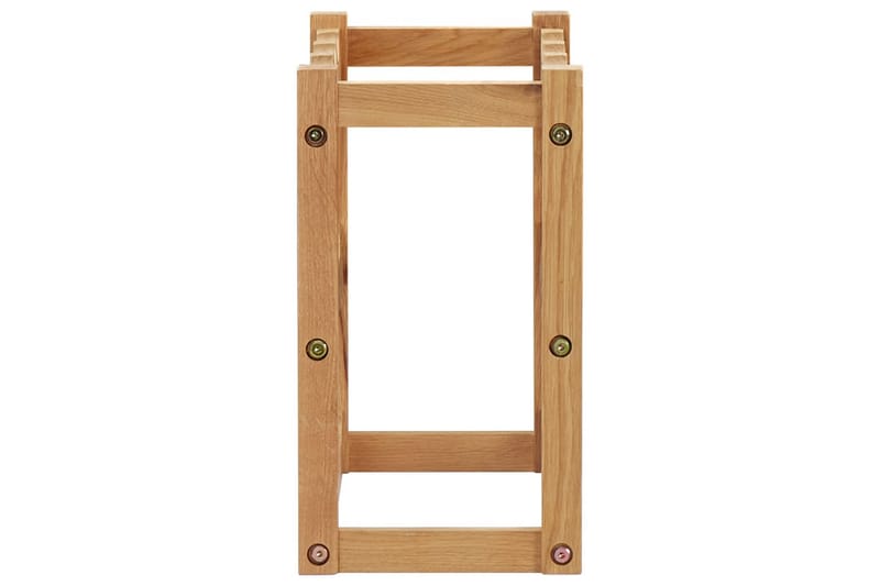 Vinstativ for 12 flasker 47x21x36 cm heltre eik - Oppbevaring - Hyller - Oppbevaringshylle - Vinstativ & vinhylle