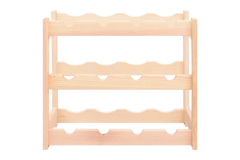 Vinstativ for 12 flasker furu - Beige - Oppbevaring - Hyller - Oppbevaringshylle - Vinstativ & vinhylle