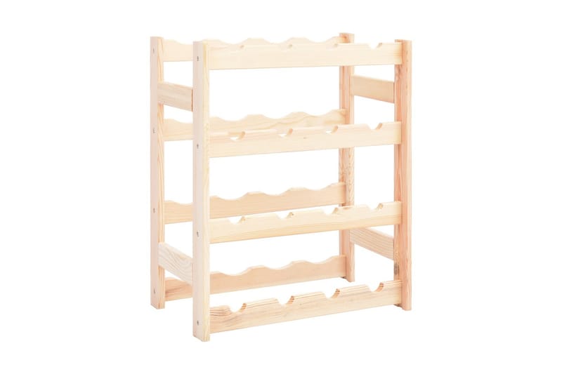 Vinstativ for 16 flasker furu - Beige - Oppbevaring - Hyller - Oppbevaringshylle - Vinstativ & vinhylle