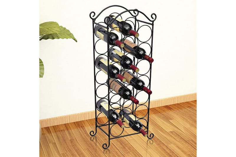 Vinstativ for 21 flasker metall - Oppbevaring - Hyller - Oppbevaringshylle - Vinstativ & vinhylle